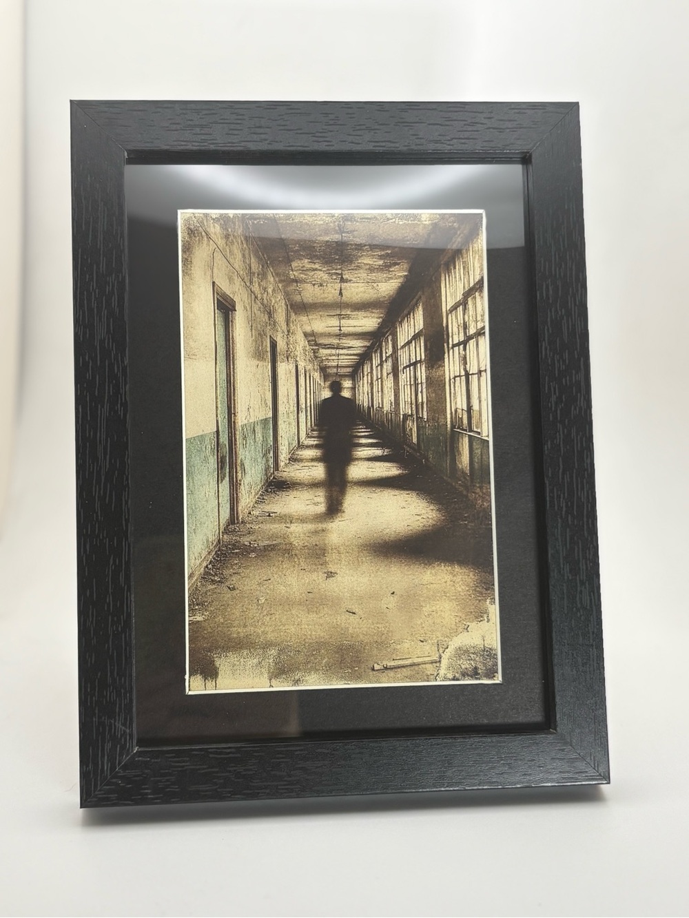 Haunted Corridor Shadow Framed Art Print